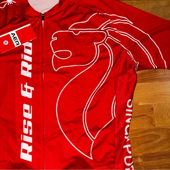 Women’s Size 3XL Cycle Jersey Red And White Cyclexafe Brand New Cycle Jersey - Picture 2 of 13
